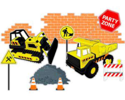 Construction Zone Wall Decorations